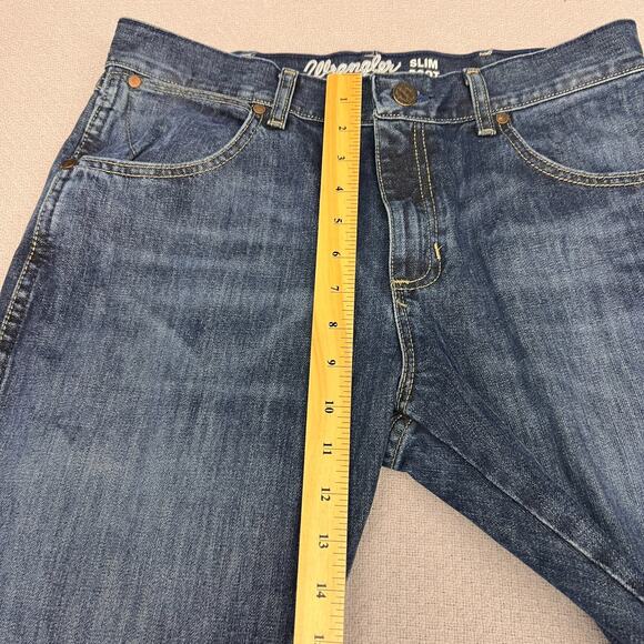 Wrangler Blue Bootcut Jeans for Men - Picture 9 of 9